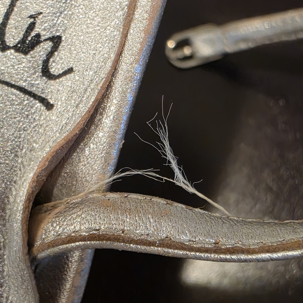 Christian Louboutin Silver Strappy Heels - Picture 8 of 16